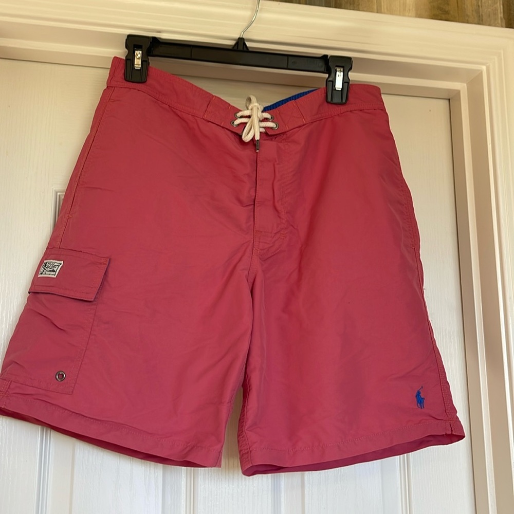 Men’s swim, short polo, Ralph Lauren size medium